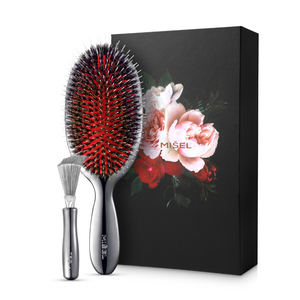 Large Hairbrush and brush cleaner in a gift box