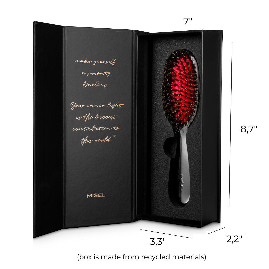 Premium travel size MIŠEL hairbrush