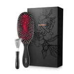 Medium hairbrush and Cleaner in a gift box